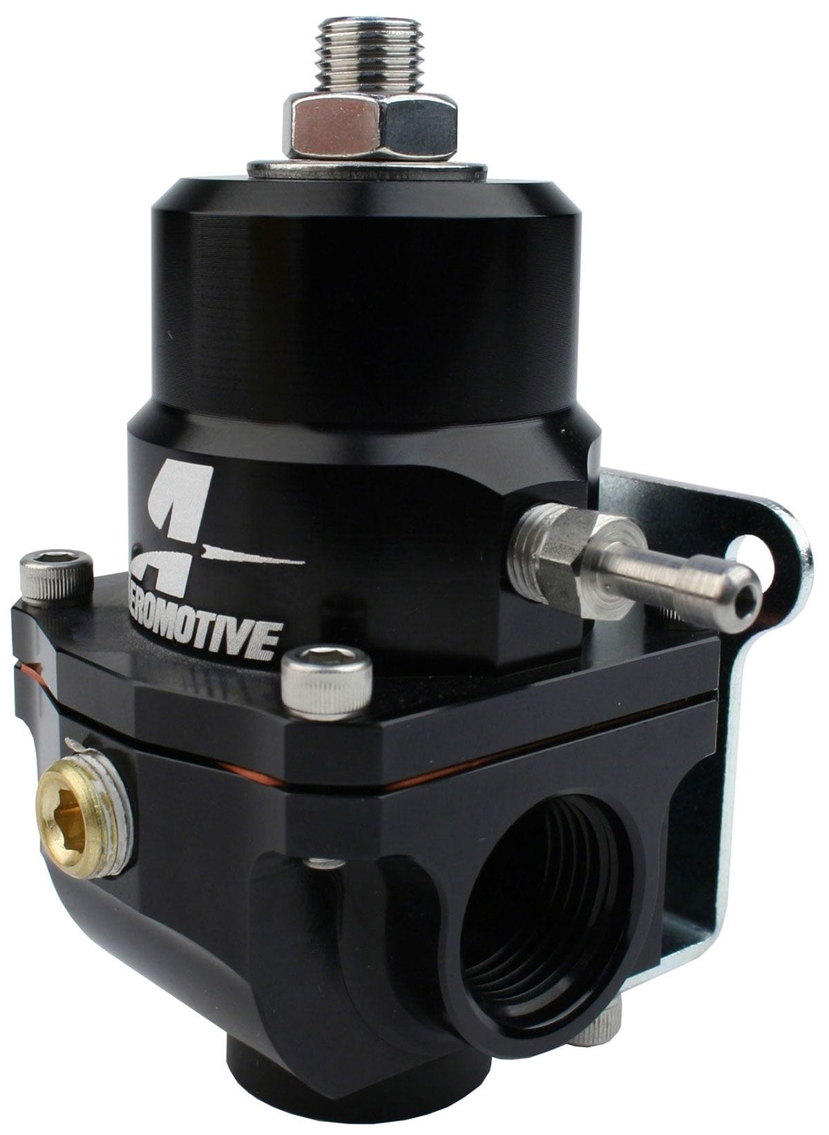 AEROMOTIVE -8AN Inlet/Outlet Port With -8AN Return Port, .313" Seat 35-75 PSI Aeromotive X1 2-Port EFI Regulator ARO13305 SR