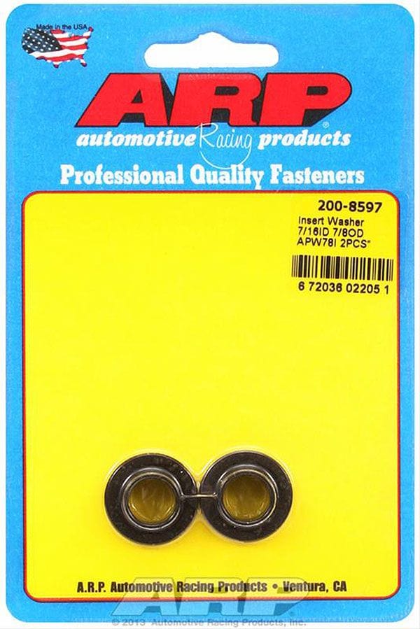 ARP 2 Pack ARP fasteners Insert Washers, 7/16" I.D, 7/8" O.D, .529" Insert AR200-8597 SR