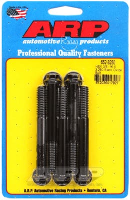 ARP 3/8" UNC x 3.250" UHL With 3/8" Socket Head ARP fasteners 5-Pack Bolt Kit, Hex Head Black Oxide AR652-3250 SR