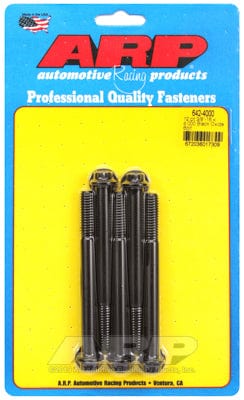 ARP 3/8" UNC x 4.000" UHL With 3/8" Socket Head ARP fasteners 5-Pack Bolt Kit, 12-Point Head Black Oxide AR642-4000 SR
