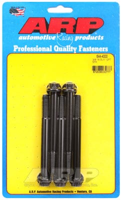ARP 3/8" UNC x 4.000" UHL With 7/16" Socket Head ARP fasteners 5-Pack Bolt Kit, 12-Point Head Black Oxide AR644-4000 SR
