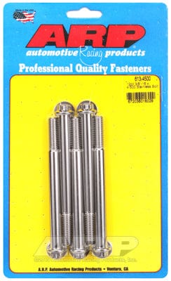 ARP 3/8" UNC x 4.500" UHL With 3/8" Socket Head ARP fasteners 5-Pack Bolt Kit, 12-Point Head S/S AR613-4500 SR