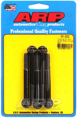 ARP 5/16" UNC x 3.000" UHL With 3/8" Socket Head ARP fasteners 5-Pack Bolt Kit, 12-Point Head Black Oxide AR641-3000 SR