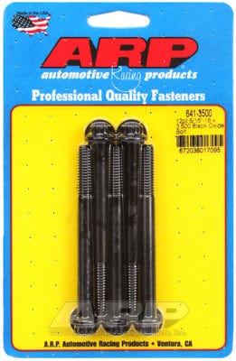 ARP 5/16" UNC x 3.500" UHL With 3/8" Socket Head ARP fasteners 5-Pack Bolt Kit, 12-Point Head Black Oxide AR641-3500 SR