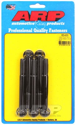ARP 7/16" UNC x 4.000" UHL With 7/16" Socket Head ARP fasteners 5-Pack Bolt Kit, Hex Head Black Oxide AR653-4000 SR