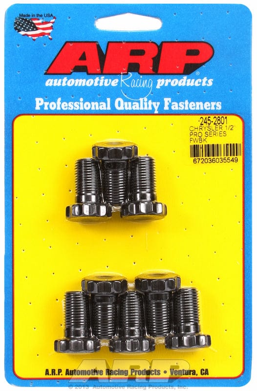 ARP fits BB Chrysler 383-440 & 426 Hemi With 8-Bolt Crank 1/2-20 x .875" ARP fasteners Flywheel Bolt Kit AR245-2801 SR