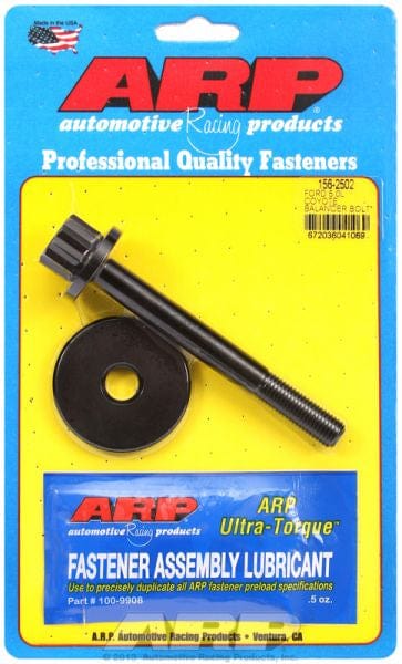 ARP fits Ford 5.0L Coyote V8, M12 x 1.50 Thread X 4.200" UHL, ARP fasteners Harmonic Balancer Bolt, 12-Point Black Oxide AR156-2502 SR