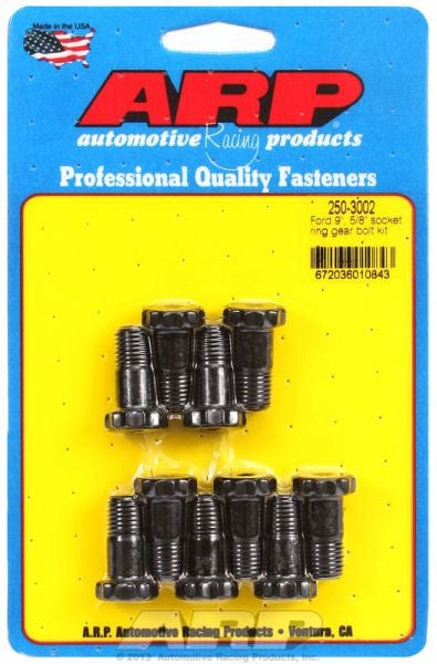 ARP fits Ford 9" 7/16"-20 x .940" UHL with 5/8" Socket Size ARP fasteners Ring Gear Bolt Kit AR250-3002 SR