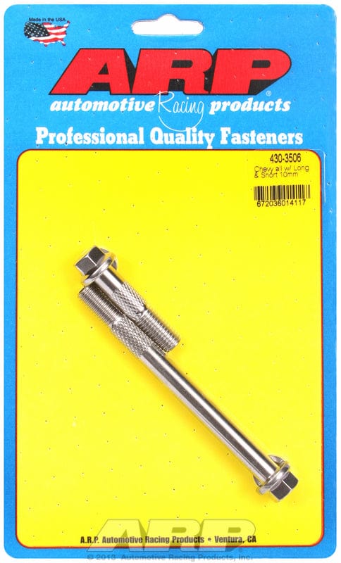 ARP fits GM LS Series, M10 With 1.775" & 4.470" UHL ARP fasteners Starter Motor Bolt Kit, Hex Head S/S AR430-3506 SR
