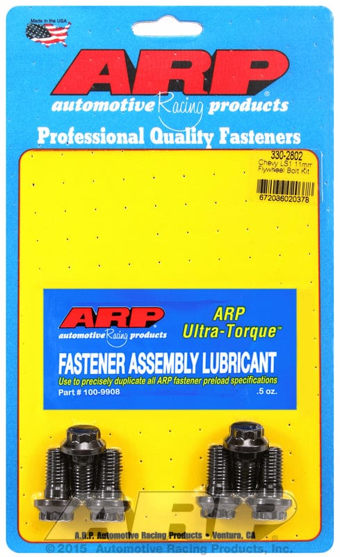 ARP fits GM LS Series, M11 x 1.25 Thread x .880" UHL ARP fasteners Flywheel Bolt Kit AR330-2802 SR