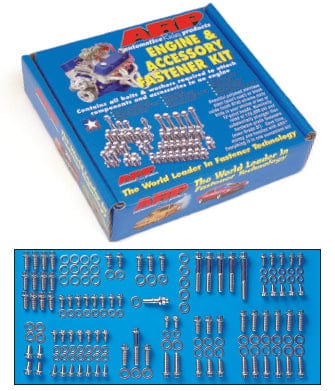 ARP fits SB Chev 350-400 With Headers (1986 & Earlier) ARP fasteners Engine Accessory Bolt Kit, Hex Head S/S AR534-9601 SR