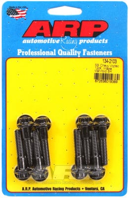 ARP fits SB Chev Vortec 305-350 ARP fasteners Intake Manifold Bolt Set, 12-Point Head Black Oxide AR134-2103 SR