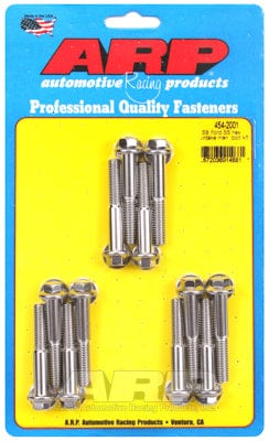 ARP fits SB Ford 283-302-351 Windsor (Uses 3/8" Socket) ARP fasteners Intake Manifold Bolt Kit, Hex Head S/S AR454-2001 SR
