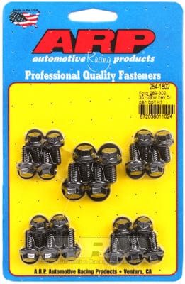 ARP fits SB Ford 289-302-351 Windsor & 302-351 Cleveland ARP fasteners Oil Pan Bolt Kit, Hex Head Black Oxide AR254-1802 SR