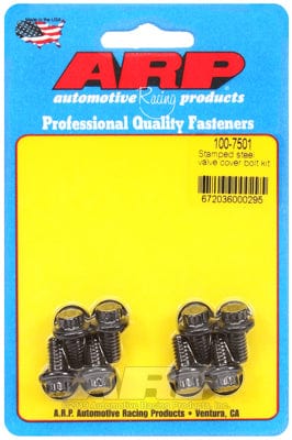 ARP fits Stamped Steel Covers 1/4-20 Thread x .515" UHL (8-Pack) ARP fasteners Valve Cover Bolt Kit, 12-Point Head Black Oxide AR100-7501 SR