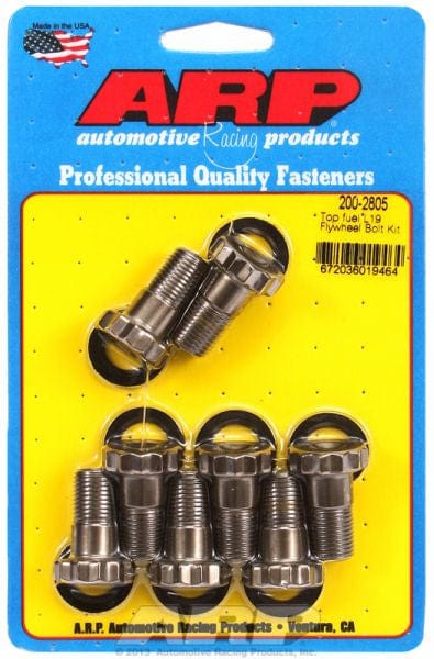 ARP fits Top Fuel, L19 Material With Washers, 1/2-20 x 1.000" UHL ARP fasteners Flywheel Bolt Kit AR200-2805 SR