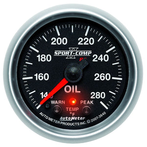 Auto Meter Sport-Comp II Oil Temperature Gauge AU3640