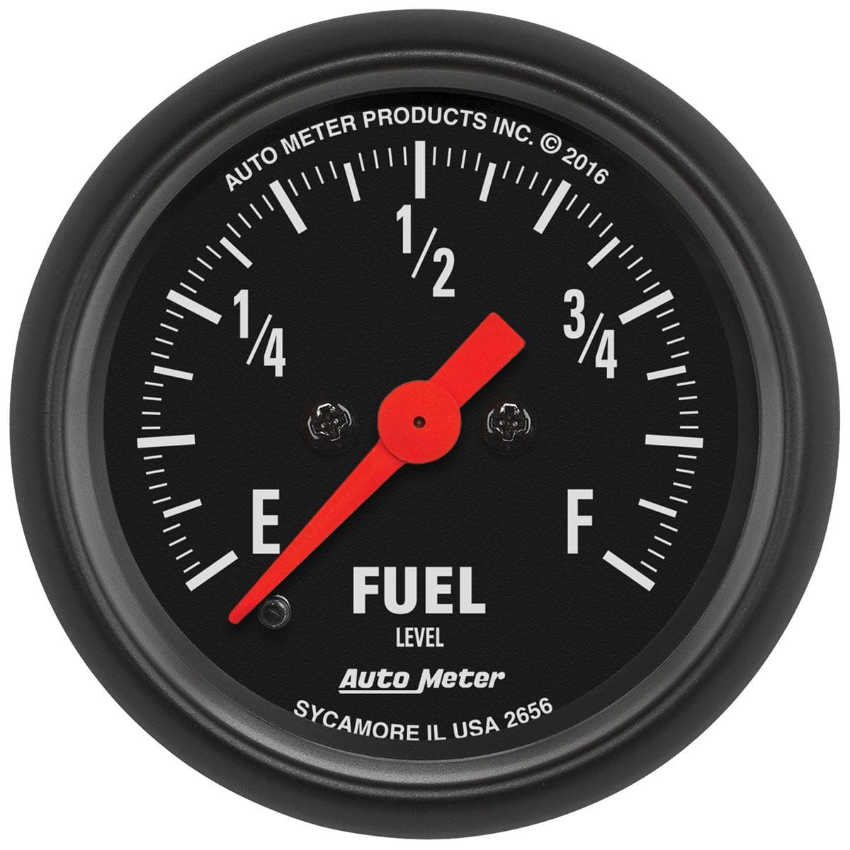 AUTOMETER 2-1/16", Full Sweep Electric, Programable 0-280 ohms Auto Meter Z-Series Fuel Level Gauge AU2656 SR