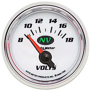 Auto Meter NV Series Voltmeter Gauge AU7392
