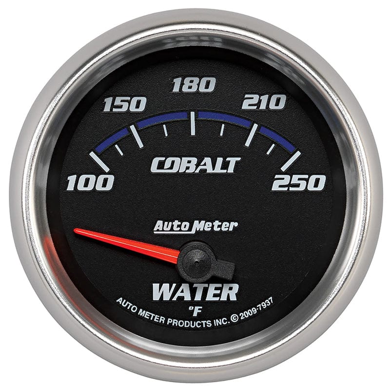 AUTOMETER 2-5/8", Short Sweep Electric, 100-250°F Auto Meter Cobalt Series Water Temperature Gauge AU7937 SR