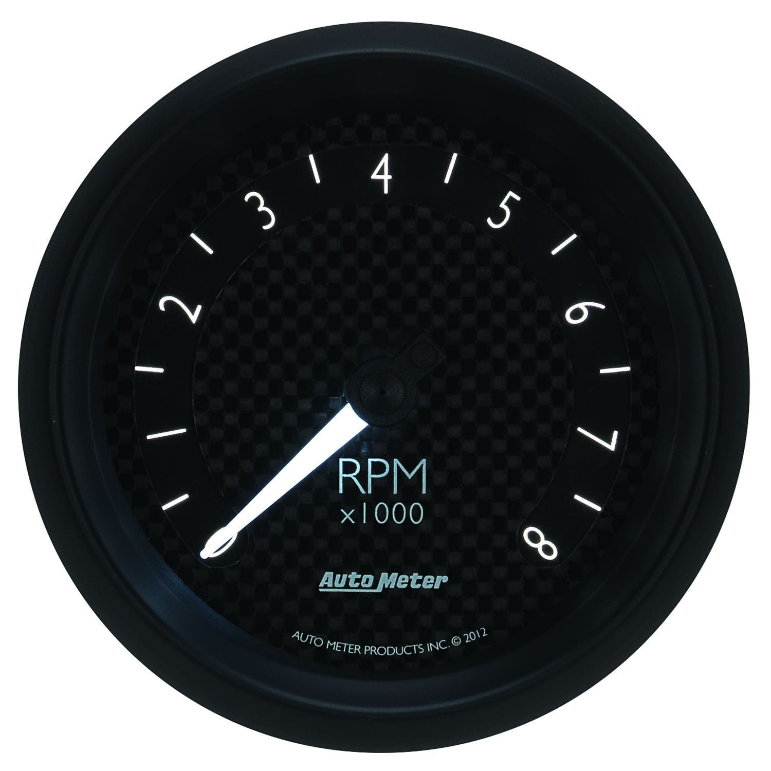 AUTOMETER 3-3/8", In-Dash, Black Carbon Fiber Dial, 0-8,000 rpm Auto Meter GT Series Tachometer AU8097 SR