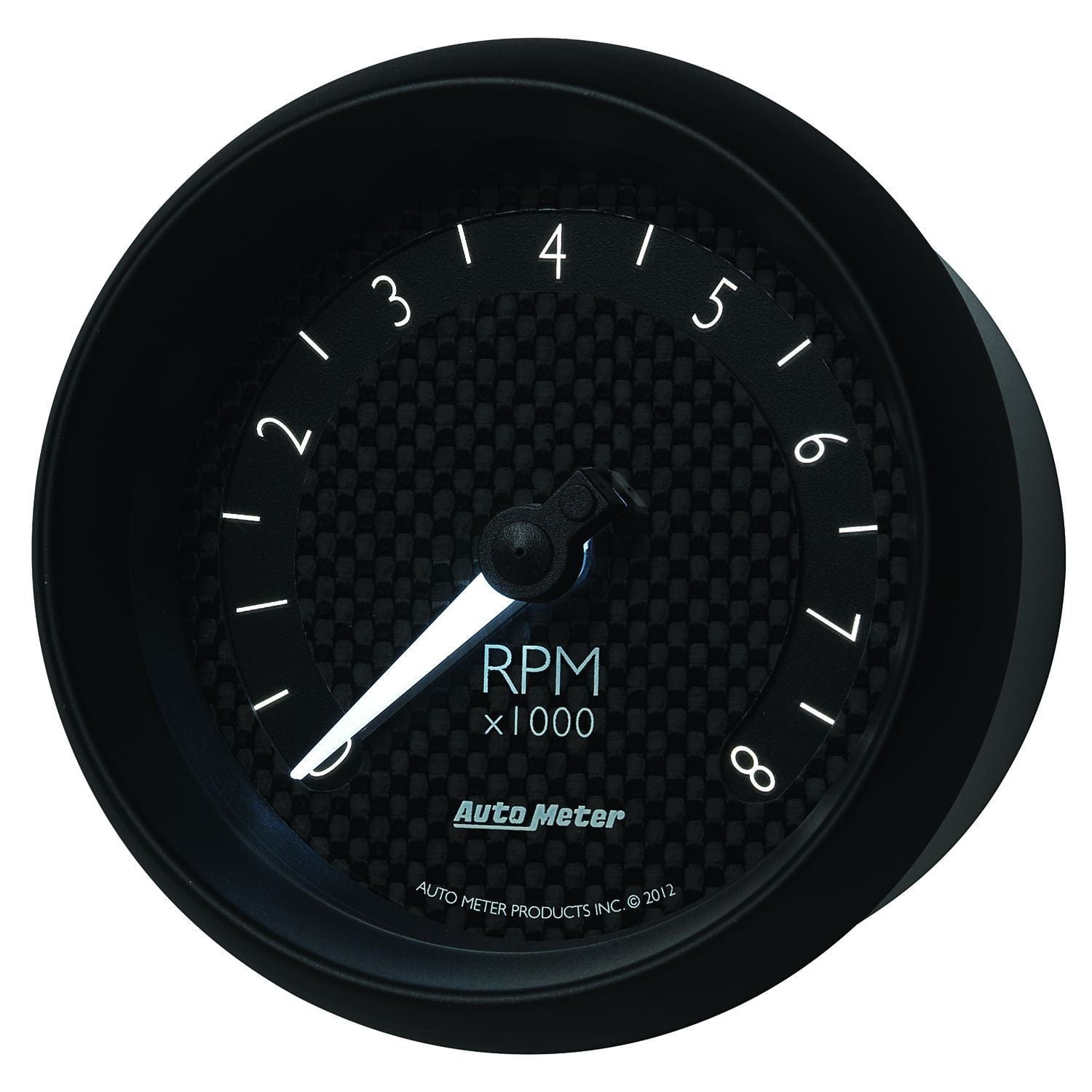 AUTOMETER 3-3/8", In-Dash, Black Carbon Fiber Dial, 0-8,000 rpm Auto Meter GT Series Tachometer AU8097 SR