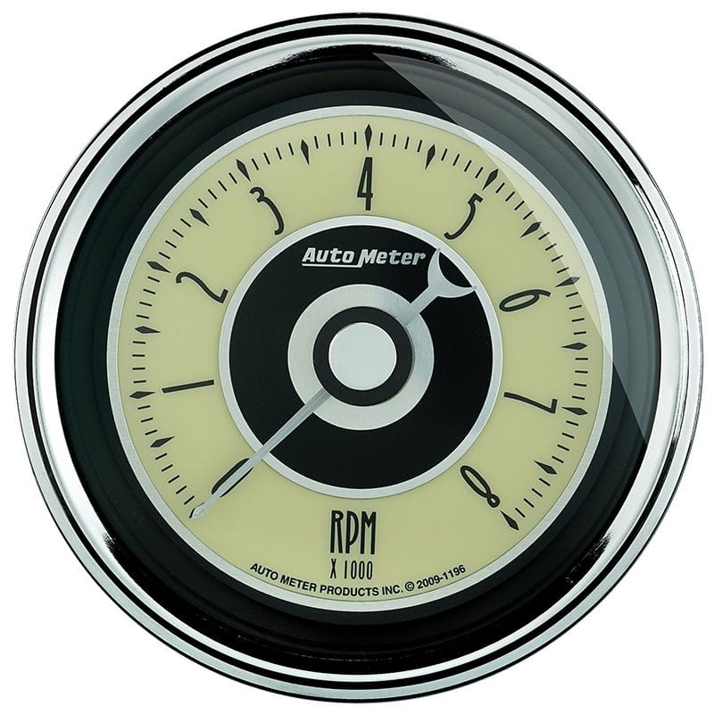 AUTOMETER 3-3/8", In-Dash, Electric, 0-8,000 rpm Auto Meter Cruiser AD Tachometer AU1195 SR