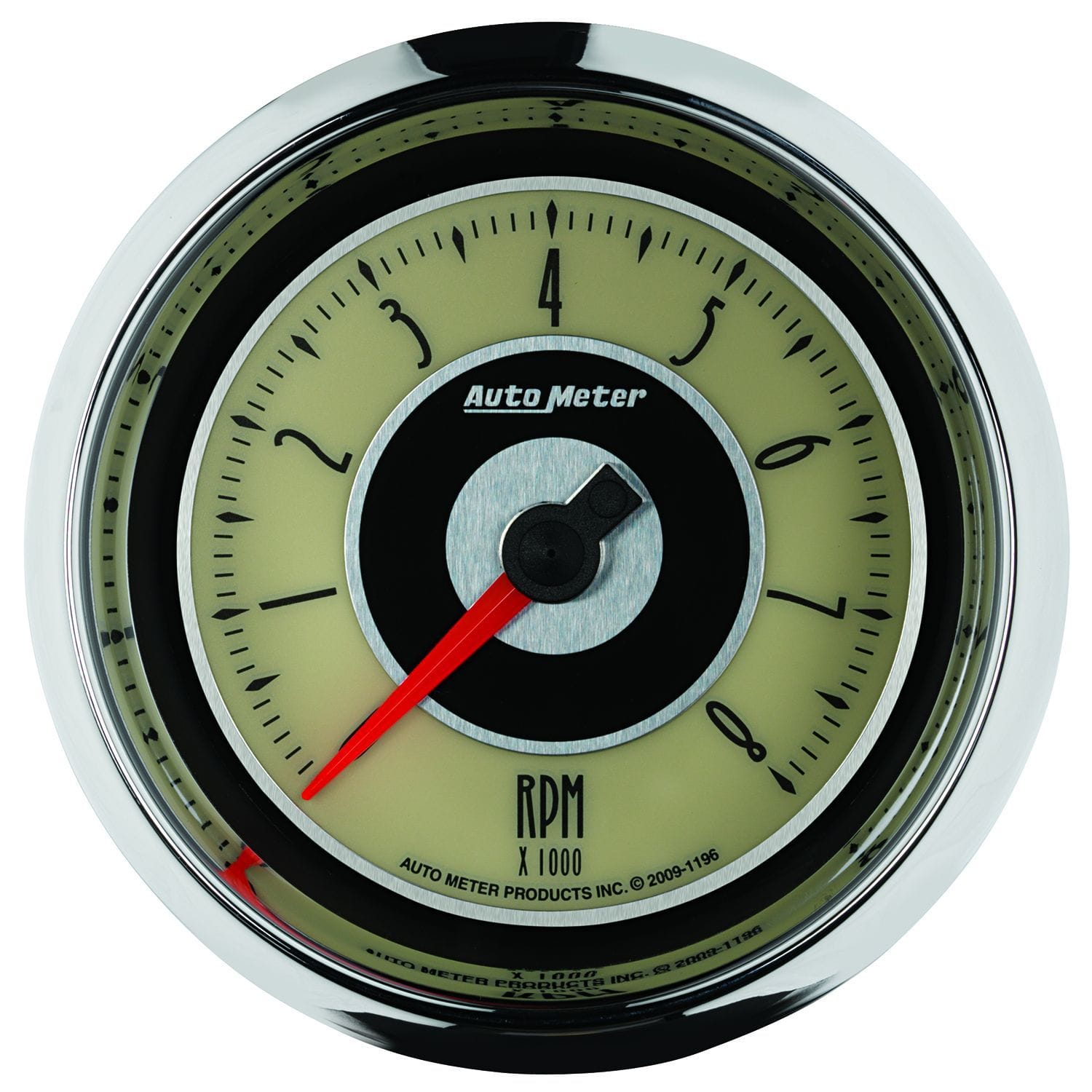 AUTOMETER 3-3/8", In-Dash, Electric, 0-8,000 rpm Auto Meter Cruiser Series Tachometer AU1196 SR