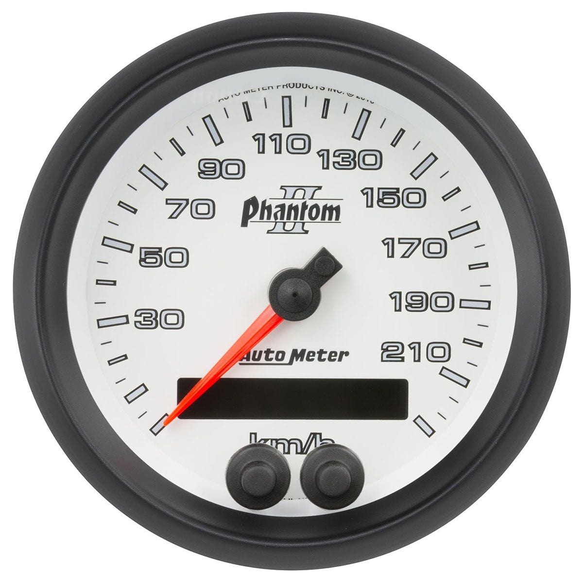 AUTOMETER 3-3/8", In-Dash, Metric, 0-225 kph Auto Meter Phantom II Series GPS Speedometer AU7580-M SR