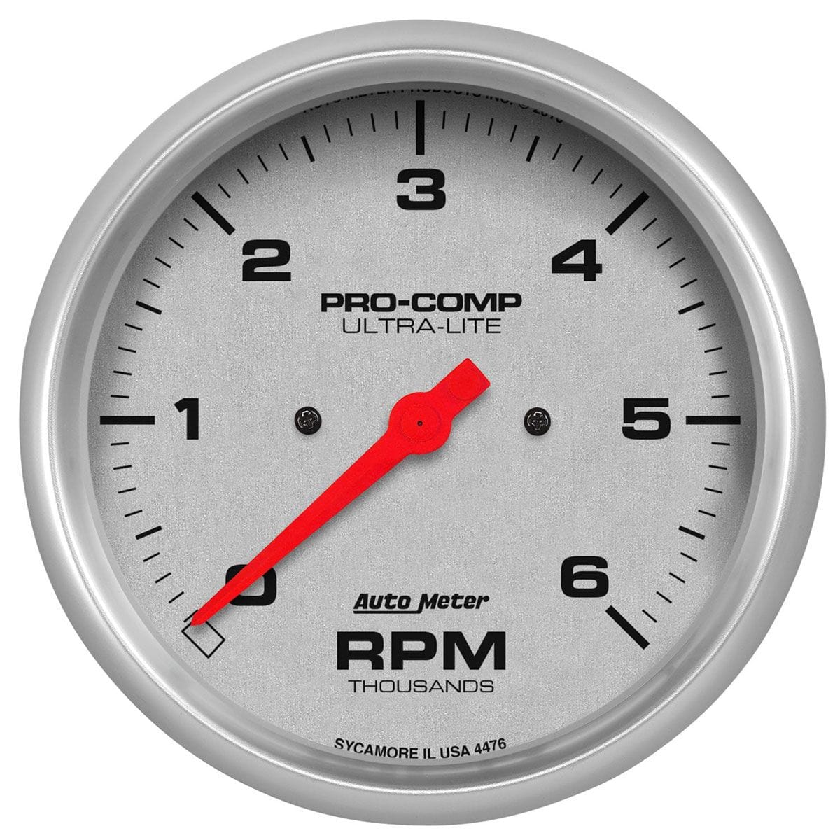 AUTOMETER 5", In-Dash, 0-6,000 rpm Auto Meter Ultra-Lite Series Tachometer AU4476 SR