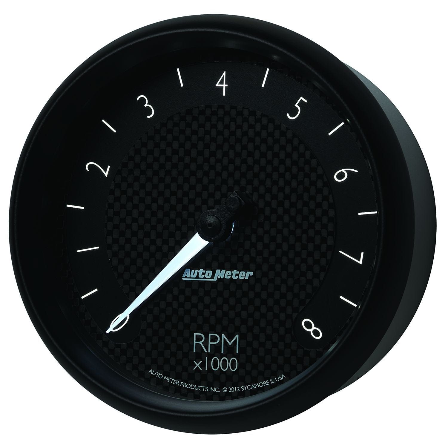 AUTOMETER 5", In-Dash, Black Carbon Fiber Dial, 0-8,000 rpm Auto Meter GT Series Tachometer AU8098 SR