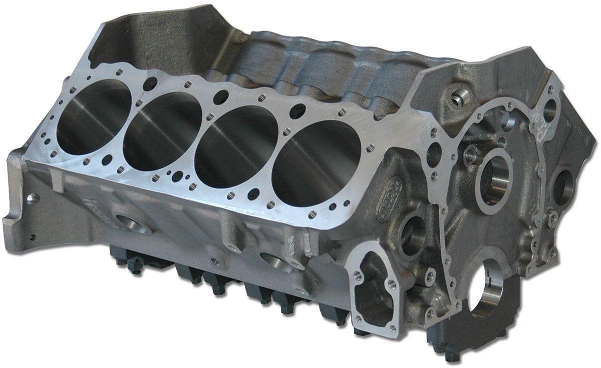 DART 4.125" Bore, 9.025" Deck, 400 Mains Dart Dart Little M2 Cast Iron SB Chev Engine Block with 4-Bolt Steel Cap DA31182211 SR
