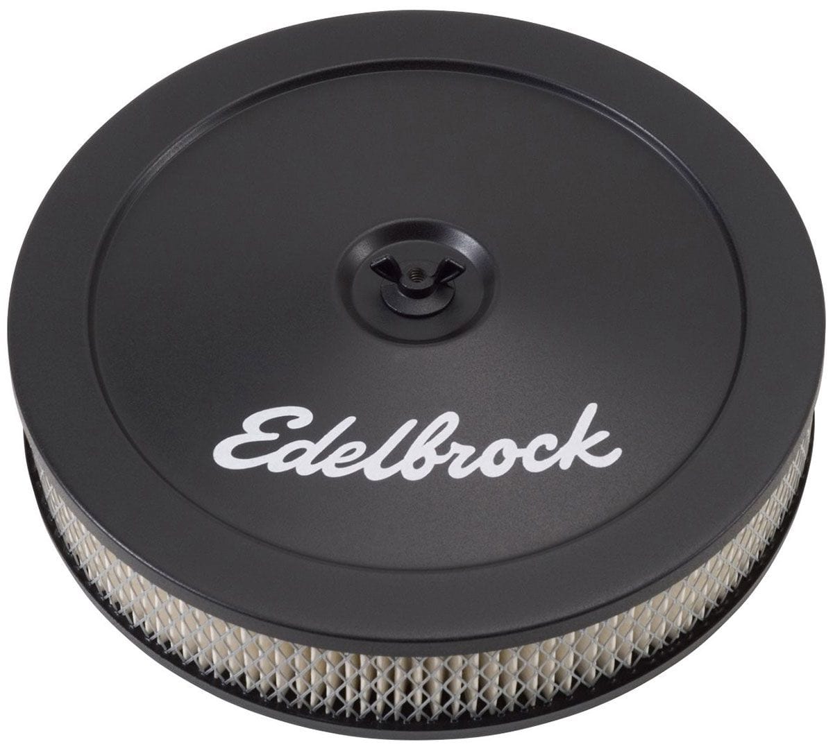 EDELBROCK 10" X 2" round Air Cleaner with black powder coat finish 3-1/2" tall Edelbrock Signature Series Air Cleaner ED1203 SR