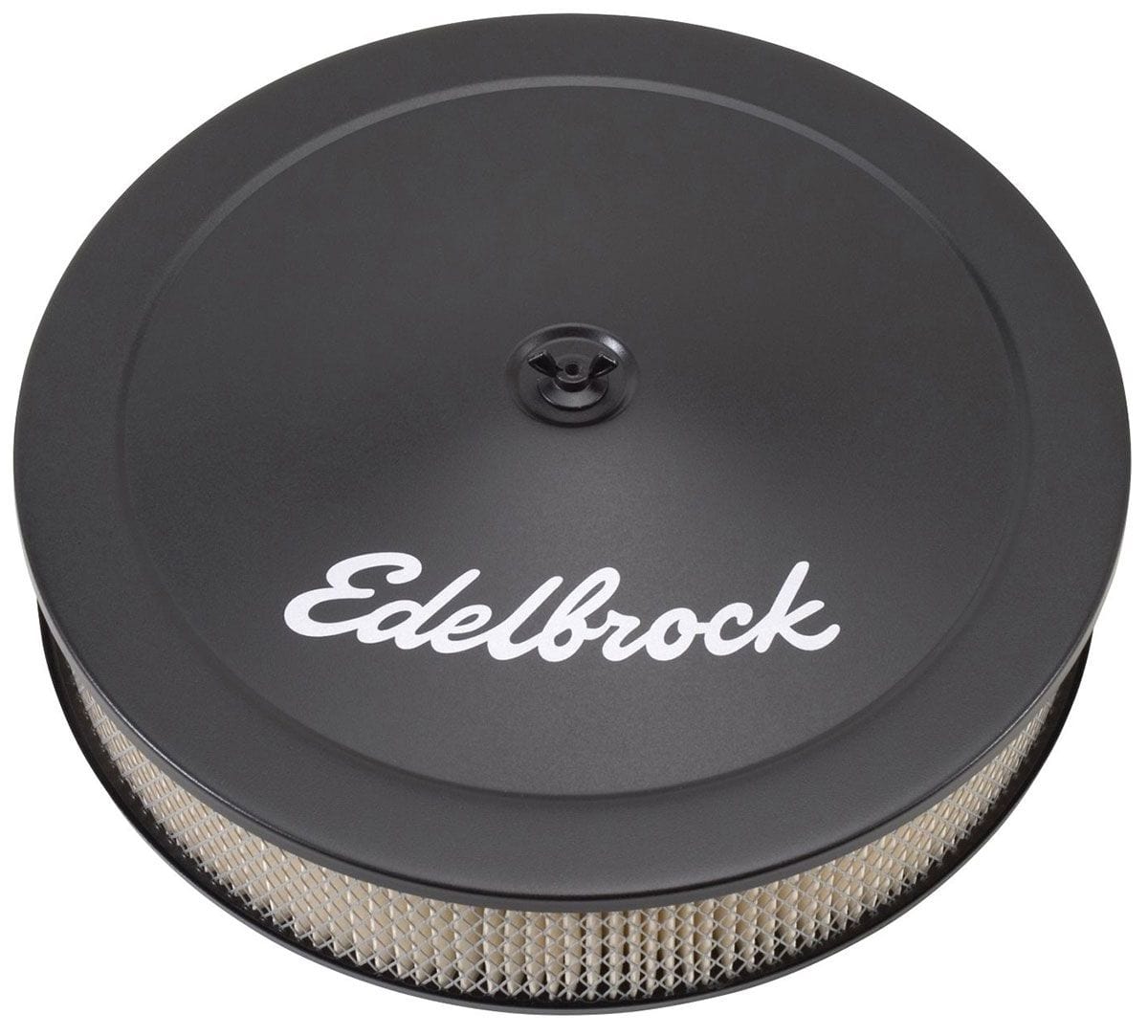 EDELBROCK 14" round Air Cleaner with black powder coat finish, 3-3/4" tall Edelbrock Signature Series Air Cleaner ED1223 SR