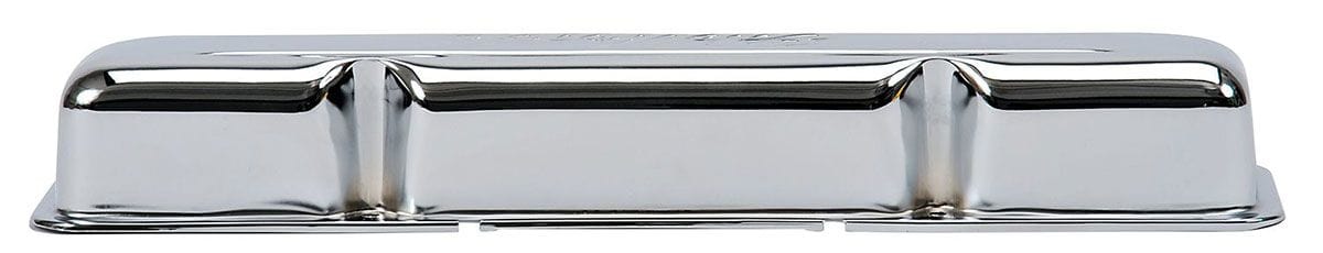 EDELBROCK AMC 290-304-343-360-390-401 V8 '67-91 (no baffle), 3" overall height Edelbrock Signature Series Chrome Valve Covers ED4431 SR
