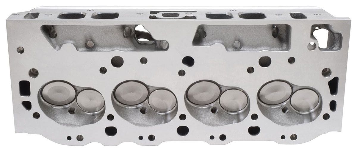 EDELBROCK BB Chevy Oval Port, 110cc chambers, great torque and horsepower up to Edelbrock Performer RPM 454-O Cylinder Heads - Single - Complete ED60459 SR