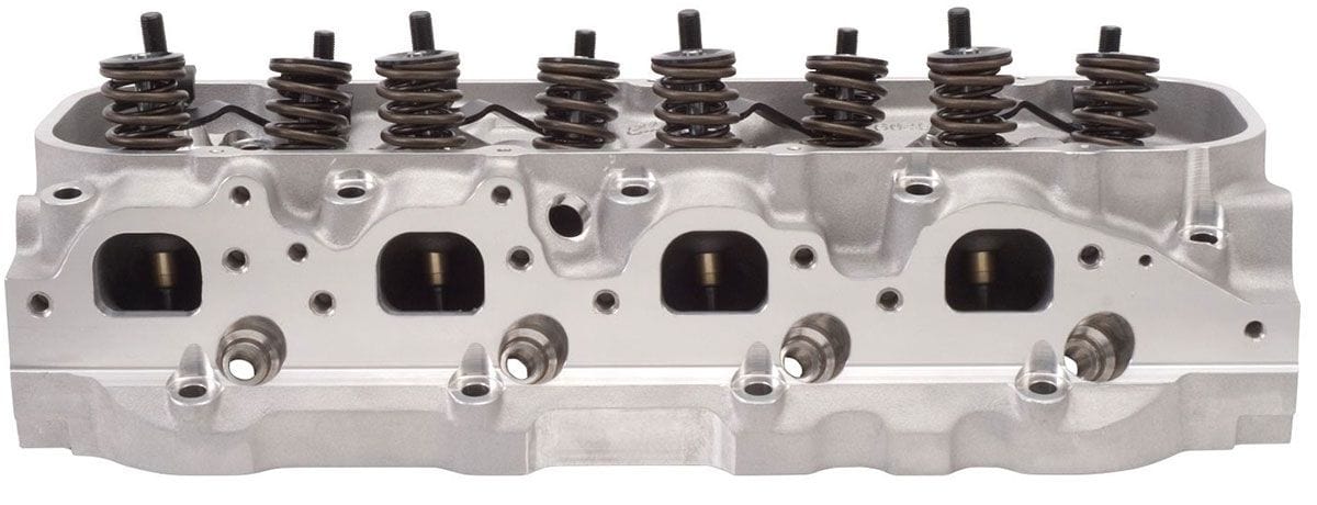EDELBROCK Big Block Chevy, With 290cc oval ports & 110cc combustion chambers Edelbrock E-Street 290 Oval Port Cylinder Heads - Single - Complete ED50459 SR