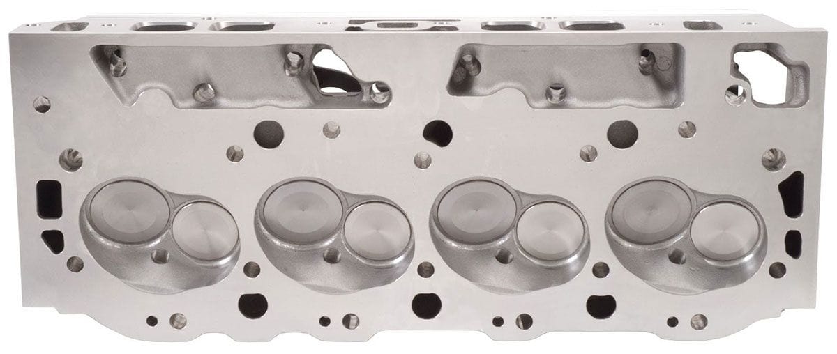 EDELBROCK Big Block Chevy, With 290cc oval ports & 110cc combustion chambers Edelbrock E-Street 290 Oval Port Cylinder Heads - Single - Complete ED50459 SR