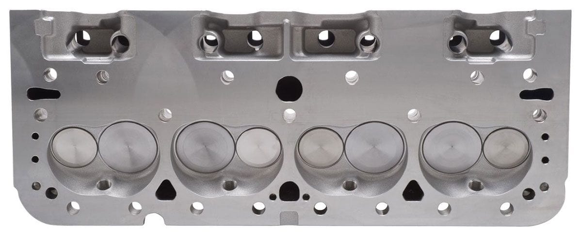 EDELBROCK SB Chevy, 64cc chambers, springs for hydraulic flat tappet & roller c Edelbrock E-210 Cylinder Heads - Pair - Complete ED5085 SR