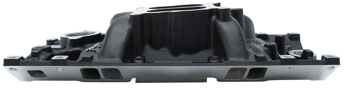 EDELBROCK SB Chevy Vortec, Idle - 5500 rpm, Dual Plane, non-EGR, Black Finish Edelbrock Performer Intake Manifold ED21163 SR