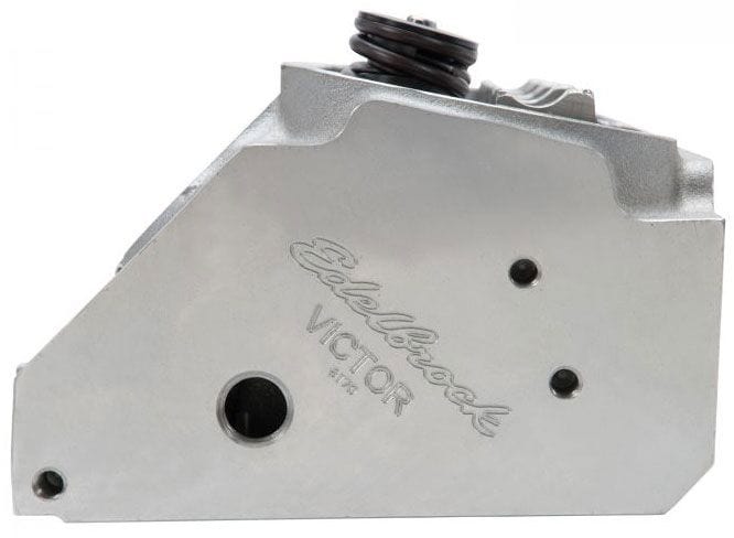 EDELBROCK SB Chrysler, 225cc Intake Ports, 60cc Combustion Chambers Edelbrock Victor Jr. 16° Cylinder Head - Single - Complete ED61729 SR