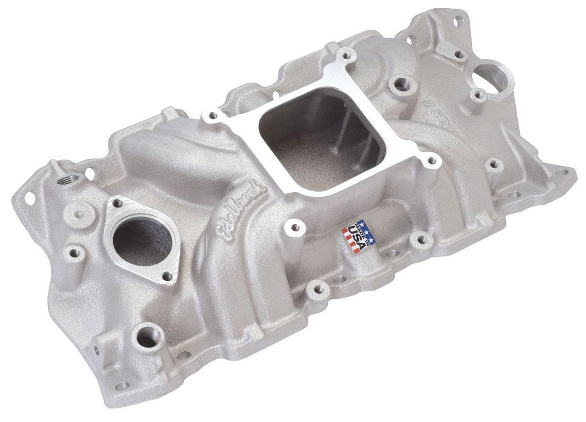 EDELBROCK Small block Chevy, 2500-6500 rpm, non-EGR Edelbrock Torker II Intake Manifold ED5001 SR