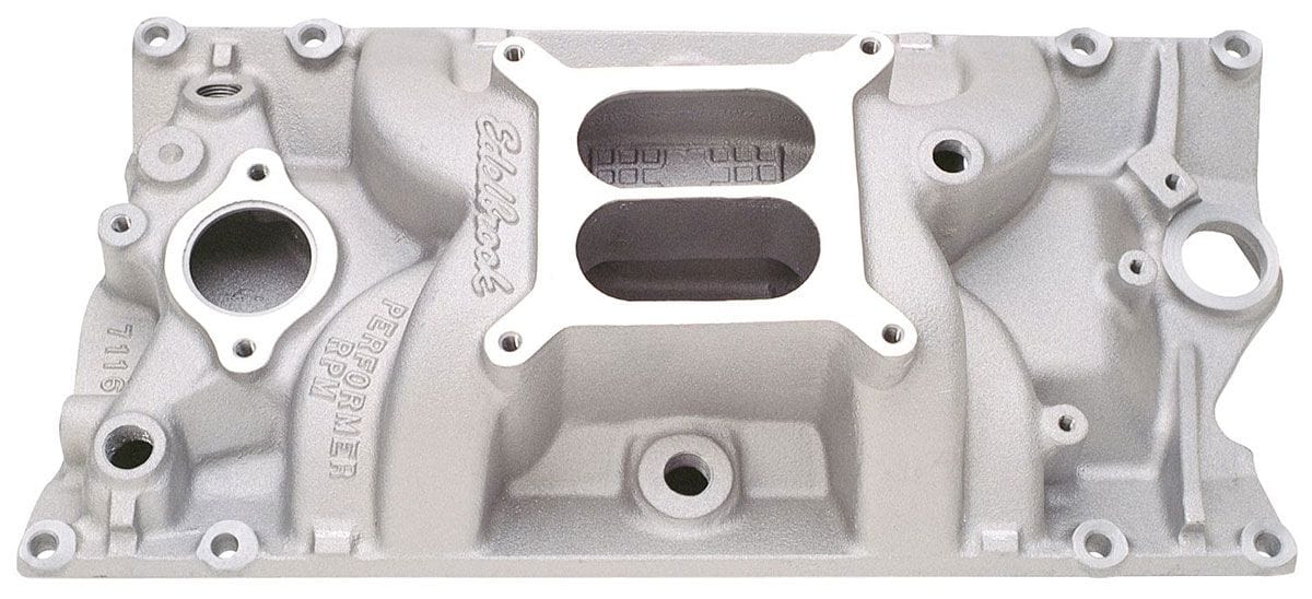 EDELBROCK Small Block Chevy Vortec, 1500-6500 rpm Edelbrock Performer RPM Intake Manifold ED7116 SR