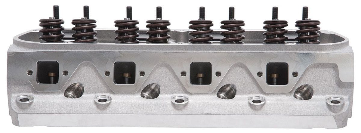 EDELBROCK Small Block Ford, 170cc Intake Port, 1.90" Intake Valves, Made In USA Edelbrock E-Street Cylinder Heads - Pair - Complete ED5023 SR