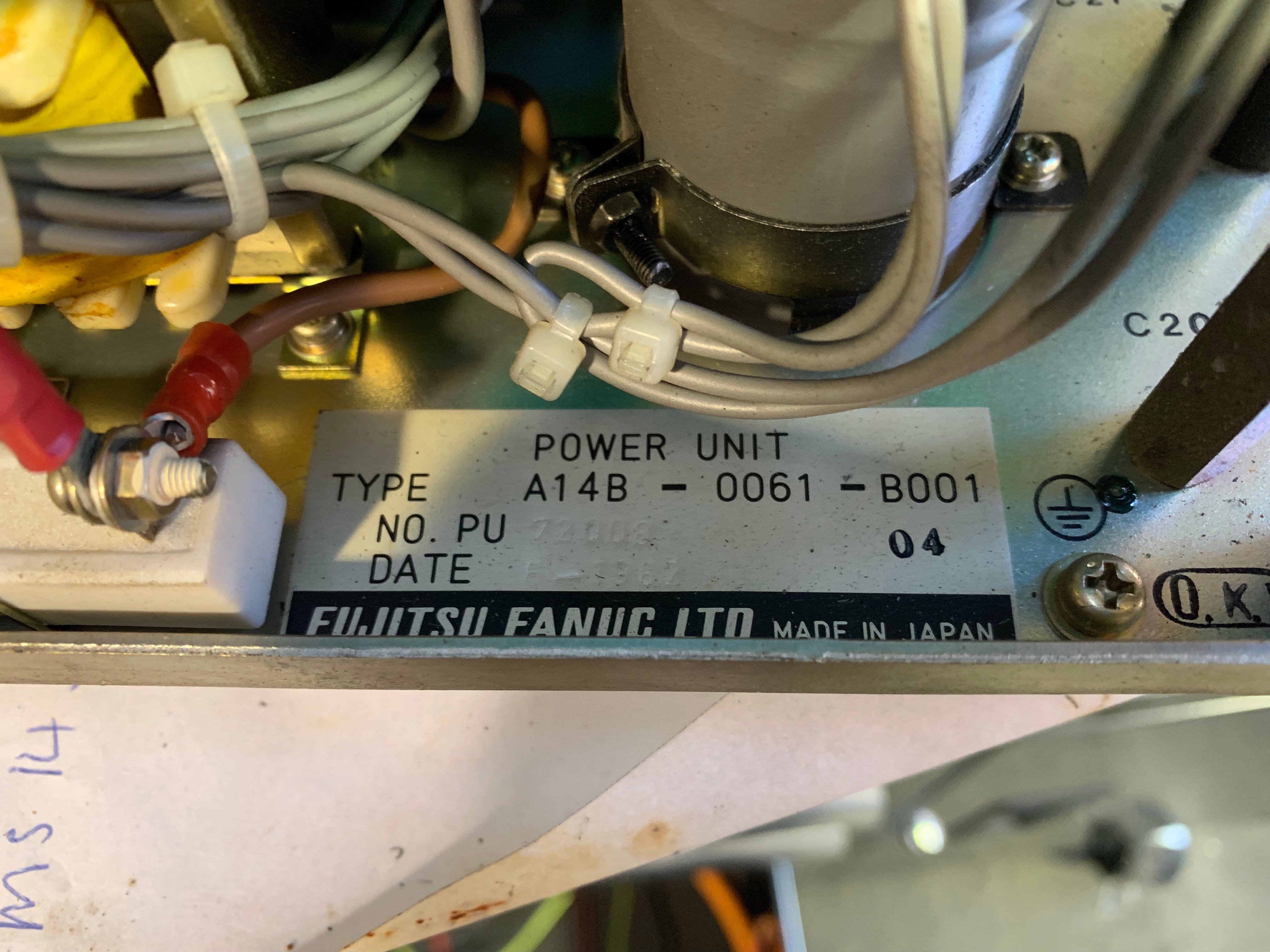 Fanuc Fanuc A14B-0061-B001 6M CNC Control Power Supply SR