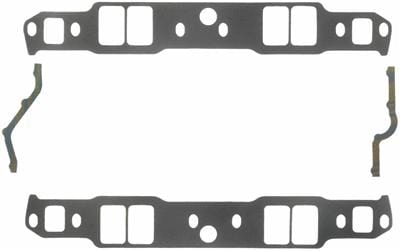 FELPRO Suit SB Chev Raised Runner, No Exhaust Crossover 1.31" x 2.02" (.060") Felpro Composite Intake Manifold Gasket Set FE1263 SR