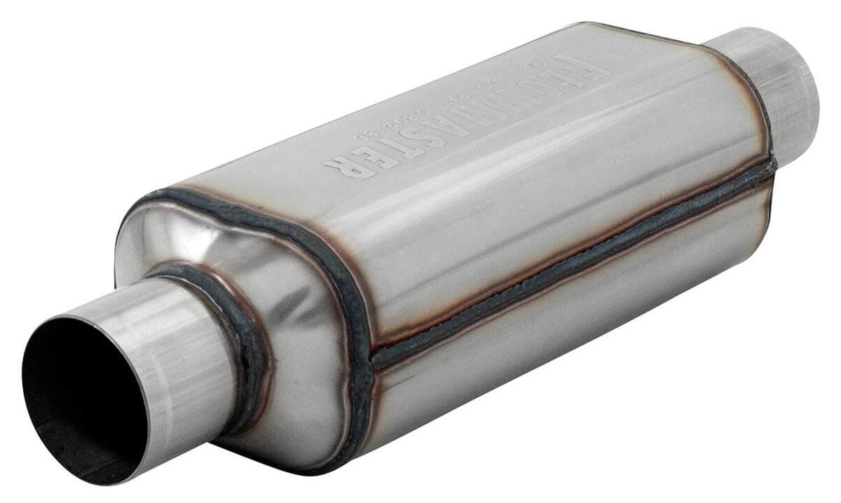 FLOWMASTER Oval, 2-1/2" Inlet/Outlet Flowmaster Hushpower Super HP-2 Muffler FLO12512304 SR