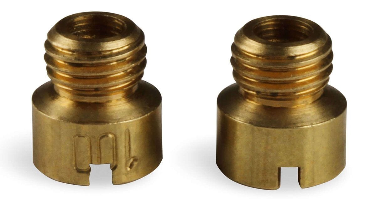 HOLLEY 1/4-32" Thread, .1285" Hole Size (Pair) Holley Standard Main Jet #100 HO122-100 SR