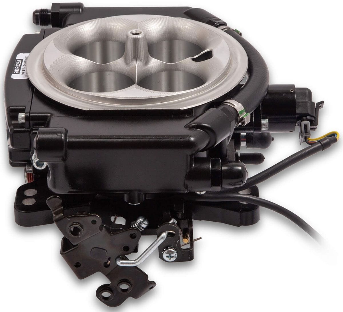 HOLLEY 900 cfm 4 Injector Throttle Body, 800 HP N/A Holley Sniper EFI XFLow 4BBL Self Tuning System - Black Ceramic HO550-541 SR