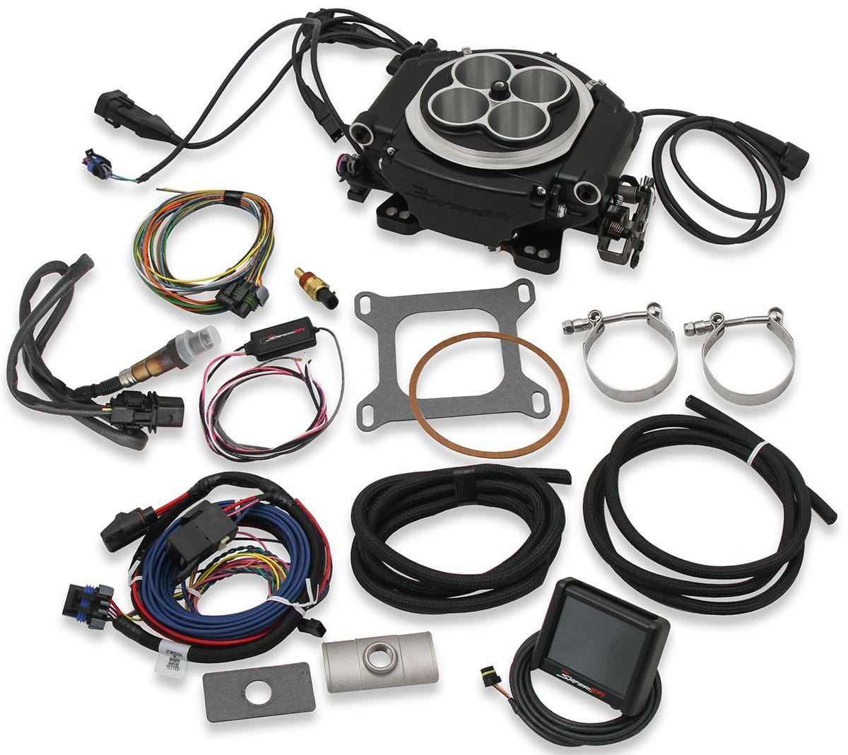 HOLLEY Black Finish With Handheld EFI Monitor Holley Sniper EFI Self-Tuning Kit HO550-511 SR